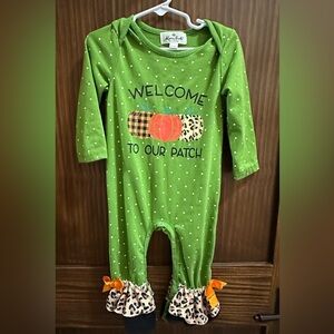 Marie Nicole Green Welcome To Our Pumpkin Patch Footie